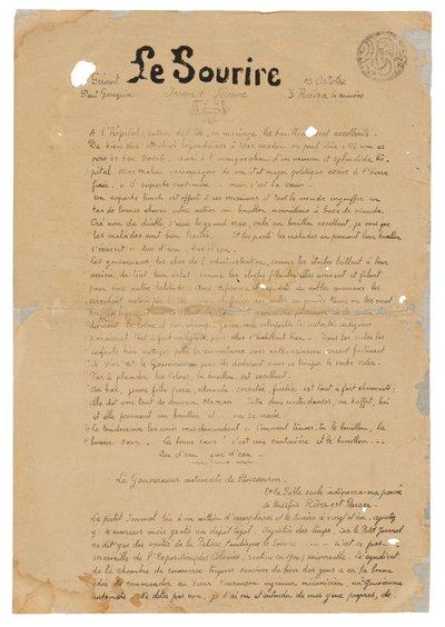 Le sourire: Ernsthafte Zeitschrift, 13. Oktober 1899 von Paul Gauguin