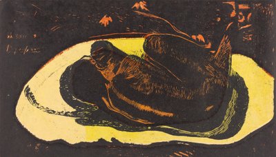 Manao Tupapau Sie wird von einem Geist heimgesucht, 1894-1895 von Paul Gauguin