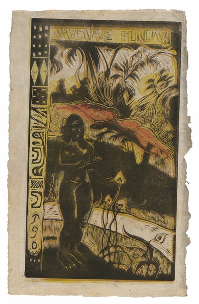 Nave nave fenua (Wunderbares Land), aus der Noa Noa Suite von Paul Gauguin