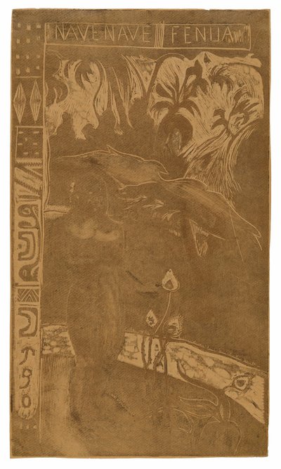 Nave nave fenua (Wunderbares Land), aus der Noa Noa Suite von Paul Gauguin