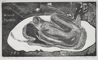 Noa Noa: Manao Tupapau Beobachtet von den Geistern der Toten, 1893-94 von Paul Gauguin