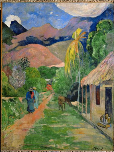 Pfad in Papeete, genannt Rue du Tahiti von Paul Gauguin
