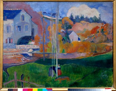 Landschaft in der Bretagne, die Mühle David. Gemälde von Paul Gauguin (1848-1903) von Paul Gauguin
