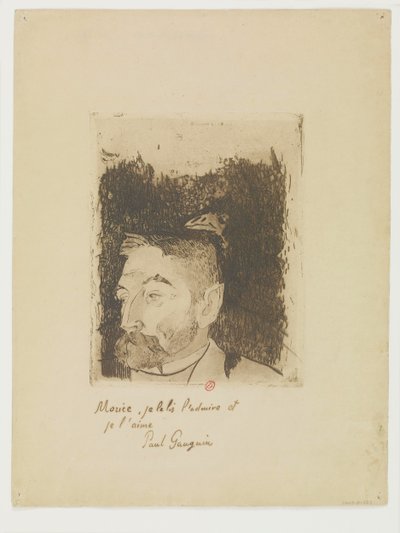 [Porträt von Stéphane Mallarmé] von Paul Gauguin