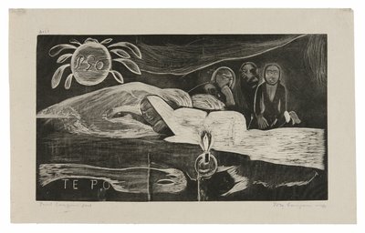 Te po (Die Nacht), aus der Noa Noa Suite von Paul Gauguin