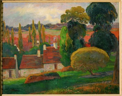 Une Ferme en Bretagne - Ein Bauernhof in der Bretagne von Paul Gauguin