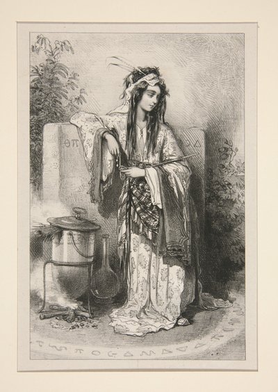 (?) (Zauberin) von Paul Gavarni