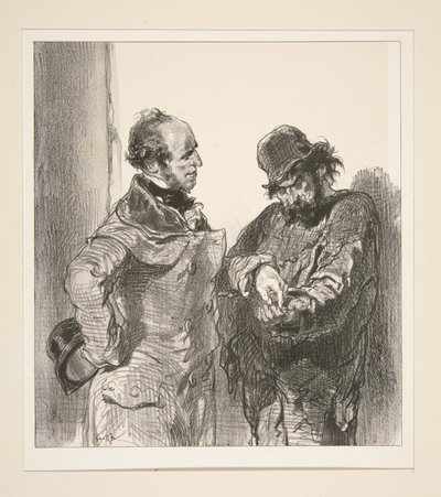 (Schlecht verwendetes Geld.) von Paul Gavarni