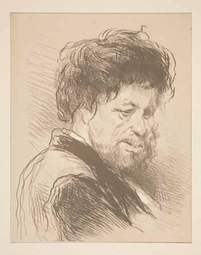 (Büste eines Mannes) von Paul Gavarni