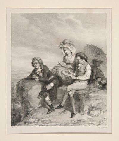 Zwei Künstler von einst von Paul Gavarni