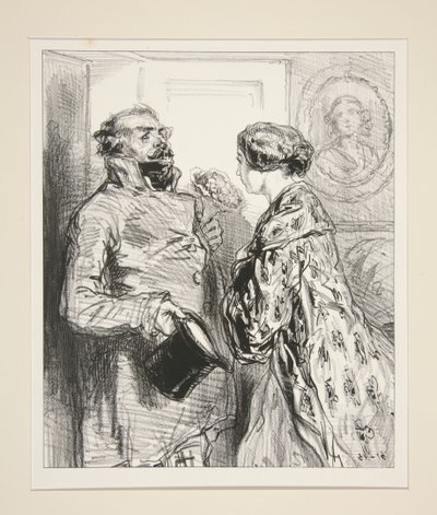 (Der Blumenstrauß) von Paul Gavarni