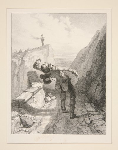 Der Hohlweg von Paul Gavarni