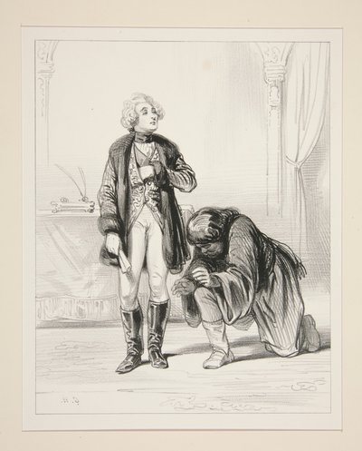 (Der Prinz) Was will dieser Mann? von Paul Gavarni