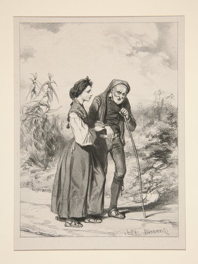 (PIETE FILIALE.) von Paul Gavarni