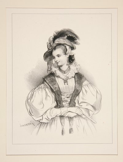 (Fantasieverkleidung.) von Paul Gavarni