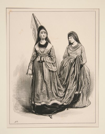 1400. Damen von Paris. von Paul Gavarni