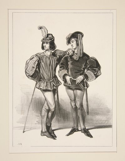 1400. Sprechende Richter. von Paul Gavarni