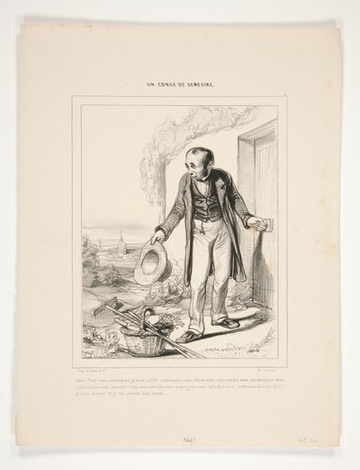 Adieu Paris! von Paul Gavarni