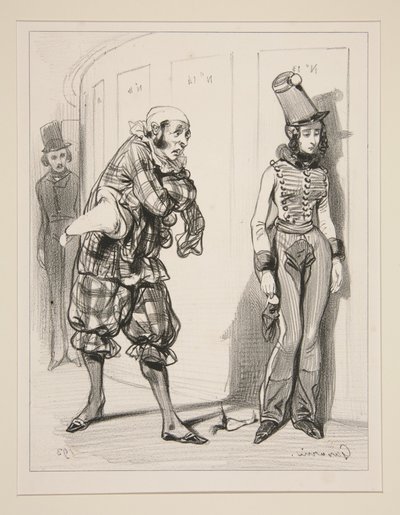 Ah! So schläfst du bei der Tante?... von Paul Gavarni