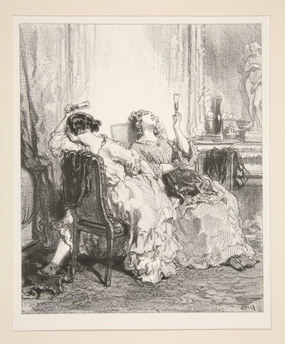 ..Ah! Madame Adolphe! Madame Adolphe... von Paul Gavarni