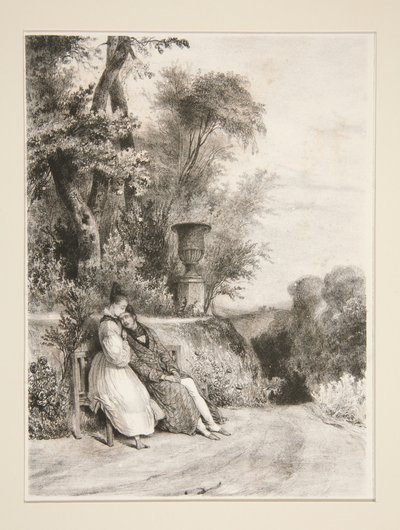 Vor dem Sterben. (Von Madame Constance Aubert.) von Paul Gavarni