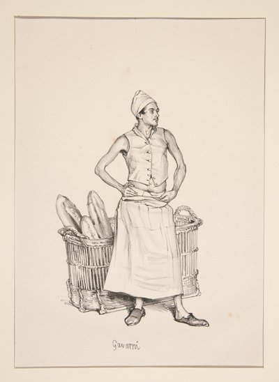 BOULANGER. Bäcker. von Paul Gavarni