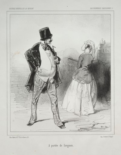 Baliverneries Parisiennes: In Reichweite des Lorgnons von Paul Gavarni