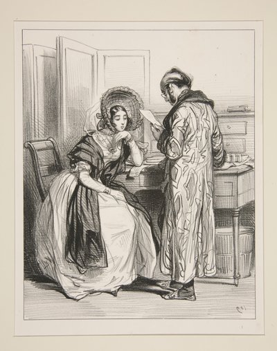 Bordereau von Paul Gavarni