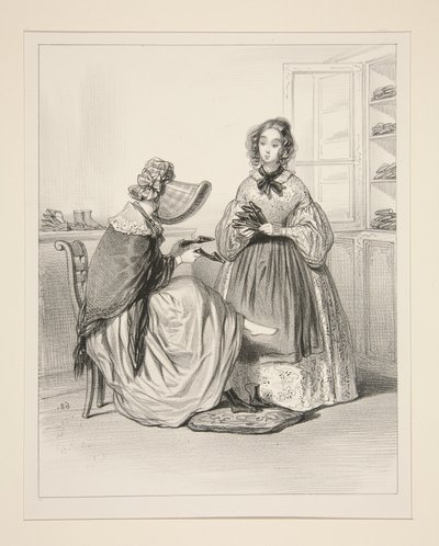 Schuhmacherin von Paul Gavarni