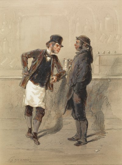 Fuhrmann und Kohlenträger von Paul Gavarni