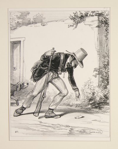 Lieber, er wird morgen jagen... von Paul Gavarni