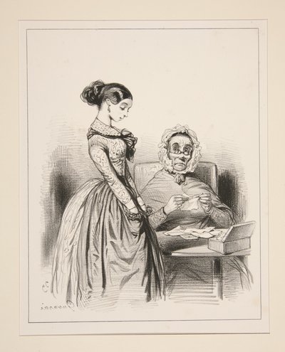 Übermittlung der Dokumente. von Paul Gavarni