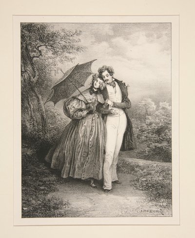 Halbtrauer von Paul Gavarni
