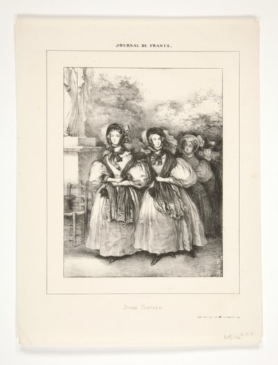 Zwei Schwestern von Paul Gavarni