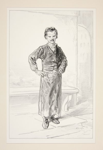 Pariser Kind, nicht böse, aber lebhaft. von Paul Gavarni