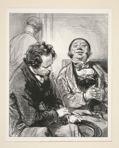 Nun gut! Monsieur, Sie werden sehen, was uns eines Tages meine Kleine gemacht hat, als sie ganz klein war. von Paul Gavarni