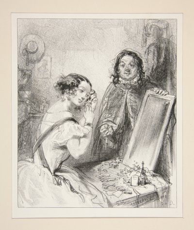 Nun gut! Du wirst sehen, meine Tochter, wie du es sein wirst, du, in all den Zuständen... von Paul Gavarni
