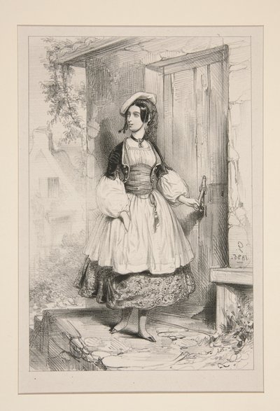 Elle Porta la Main au Leger / Marteau de Fer von Paul Gavarni