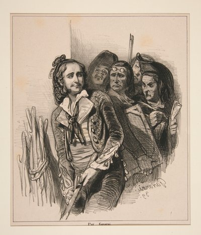 Figaro wird immer grünes Holz finden. von Paul Gavarni