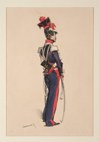 Berittene Nationalgarde von Paul Gavarni