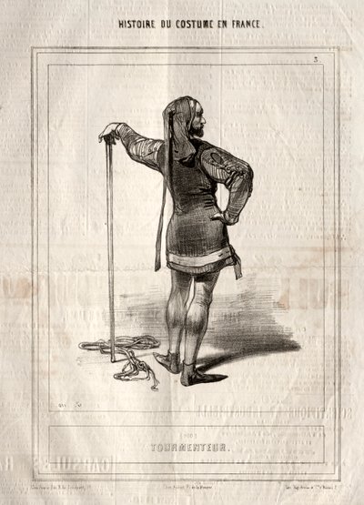 Histoire du Costume en France: Tourmenteur von Paul Gavarni