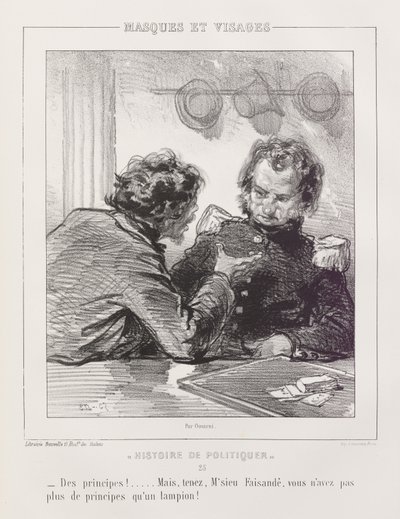 Geschichte der Politik (Histoire de Politiques) von Paul Gavarni
