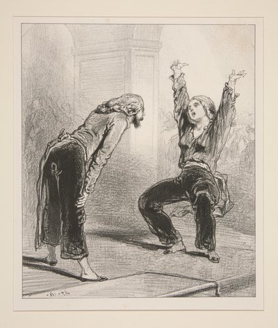 Jesus! Das ist mein Liebhaber vom Samstag! Guten Tag, Herr! von Paul Gavarni