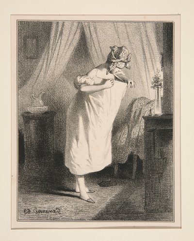 Die Suche nach dem Unbekannten. von Paul Gavarni