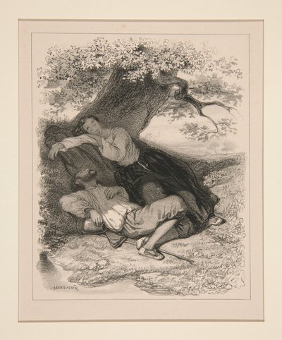 Die Siesta von Paul Gavarni
