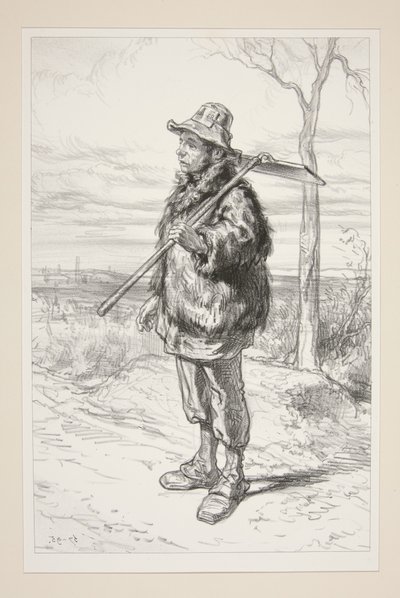 Die Straßenwärterin von Paul Gavarni