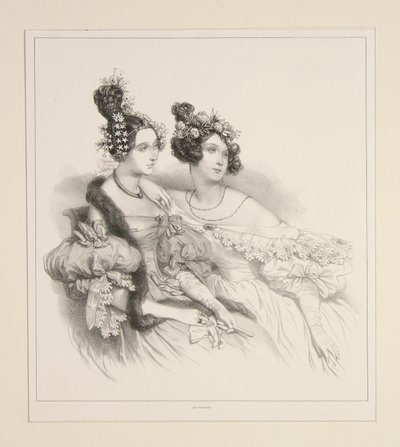Der Abend. Frisur von Sergent und Jouenne. von Paul Gavarni