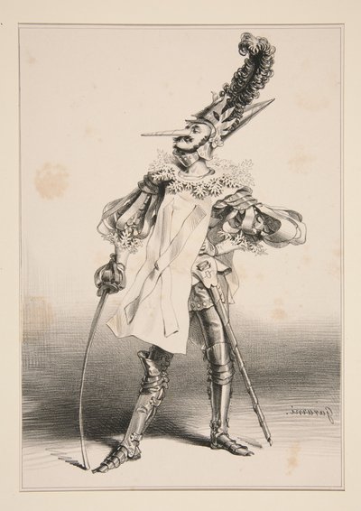 DAS PAPIERKLEID von Paul Gavarni