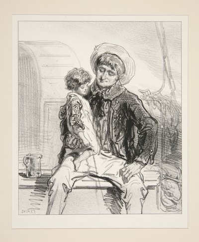 Der Erbe des Bootes von Paul Gavarni