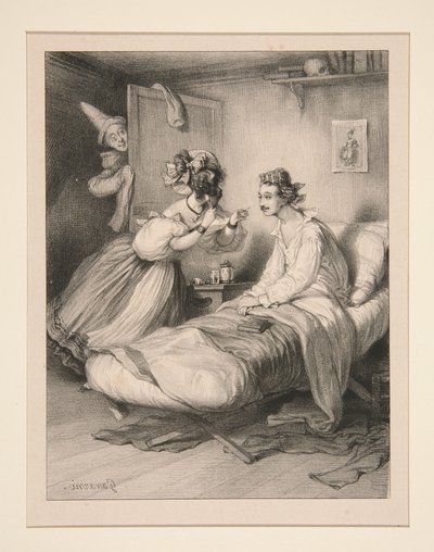 Die Intrige zu Hause von Paul Gavarni